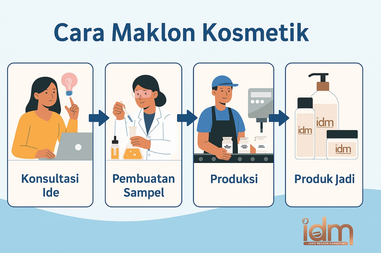 cara maklon kosmetik